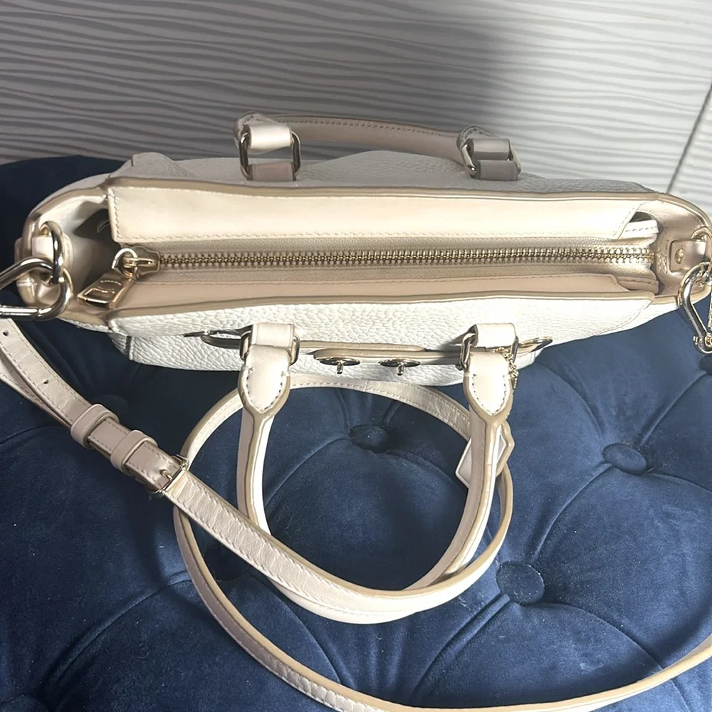 Coach Cream Leather Satchel, Shoulder bag